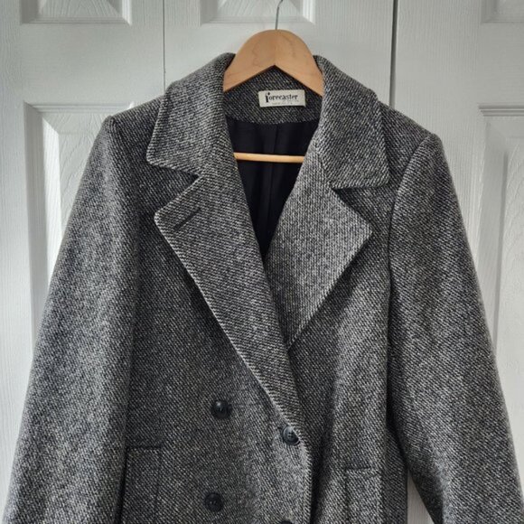 Forecaster of Boston Double Breasted 100% Wool Trench Coat - Picture 9 of 11